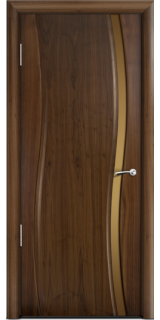 Двери Milyana Omega Американский орех ст. узкое бронзовое