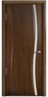 Двери Milyana Omega Американский орех ст. узкое белое