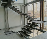 Металлический каркас для лестницы 2